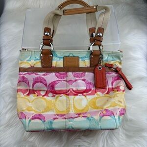 COACH VINTAGE HAMPTON HOBO HAWAIIAN STYLE HANDBAG